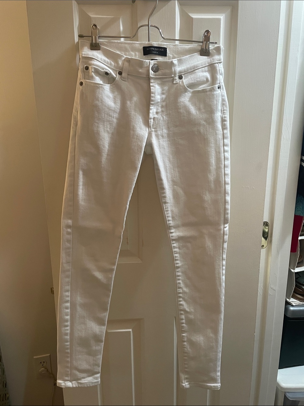 Banana Republic White Skinny Jeans